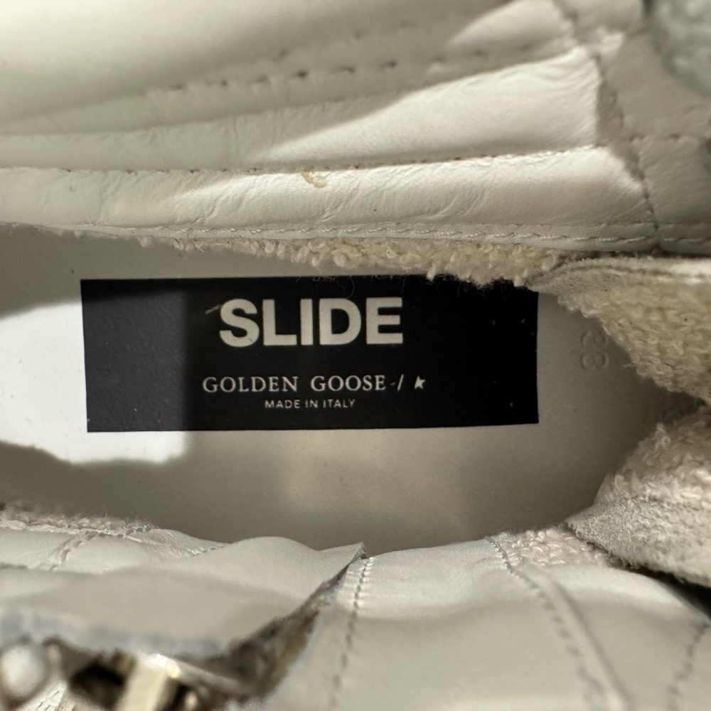Golden Goose Women's Slide High Top Sneaker White Ice NWT - Picture 9 of 10